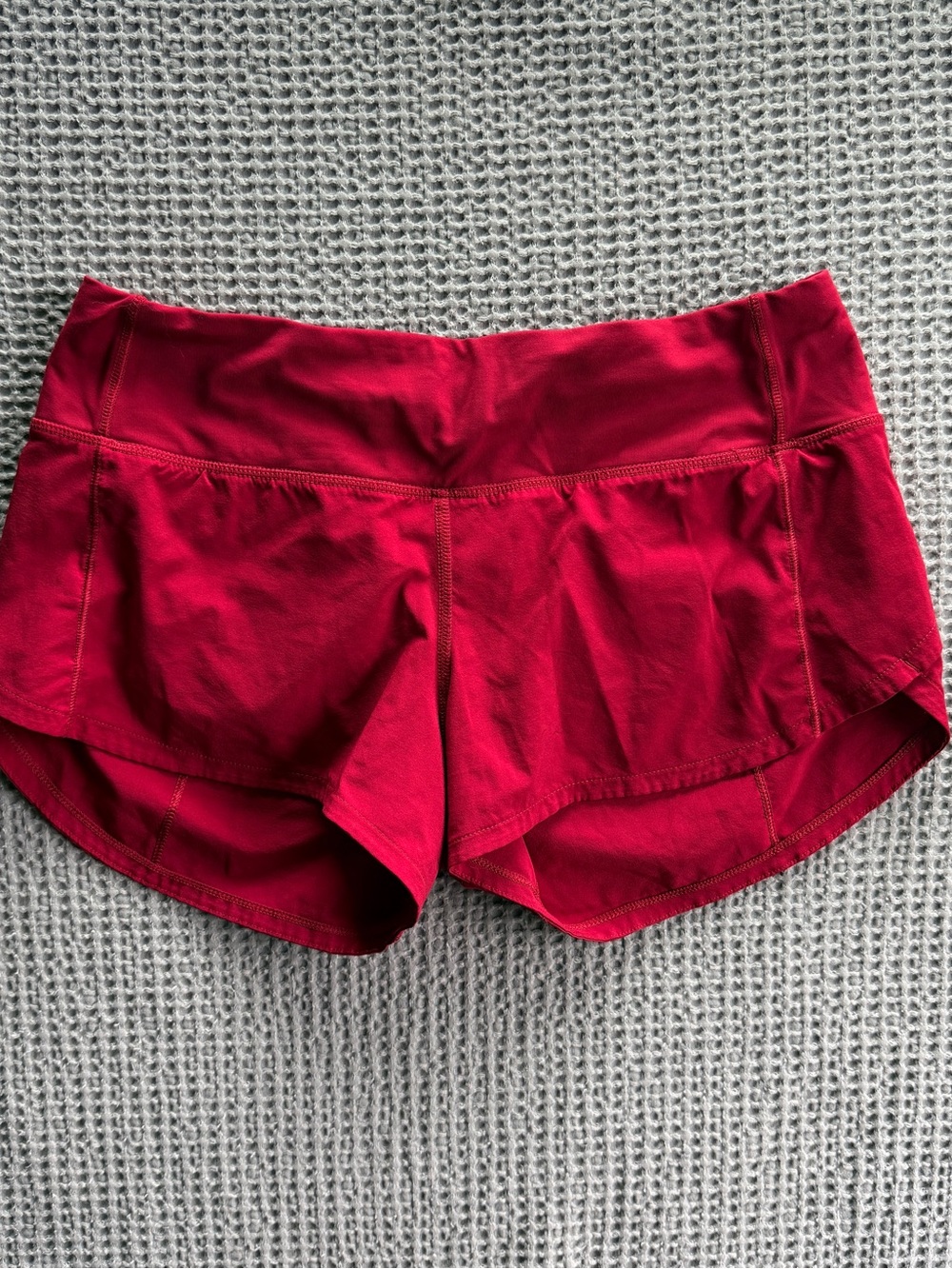 lululemon athletica Red Athletic Running Shorts